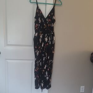 Floral Black Dress